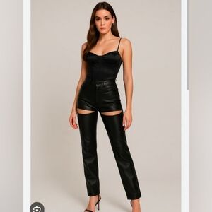 Good AMERICAN $129 Good Icon Vegan Leather. NWOT Size 15